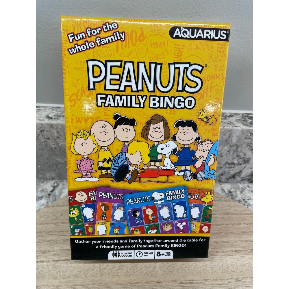 Peanuts Snoopy Family Bingo Game - Complete & Unpunched Pieces - Like New